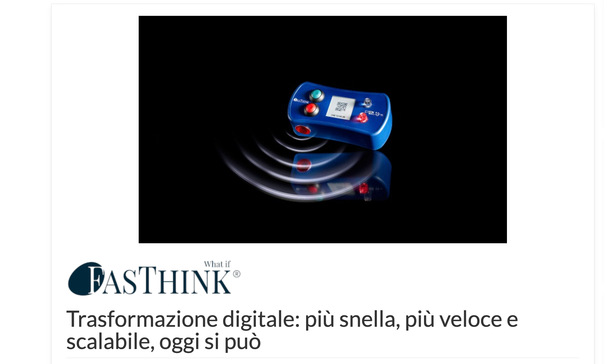 Trasformazione digitale: più snella, più veloce e scalabile, oggi si può